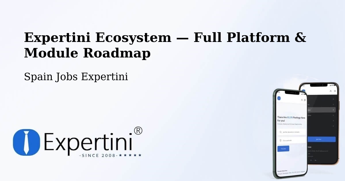 Expertini Ecosystem — Full Platform & Module Roadmap – Avión